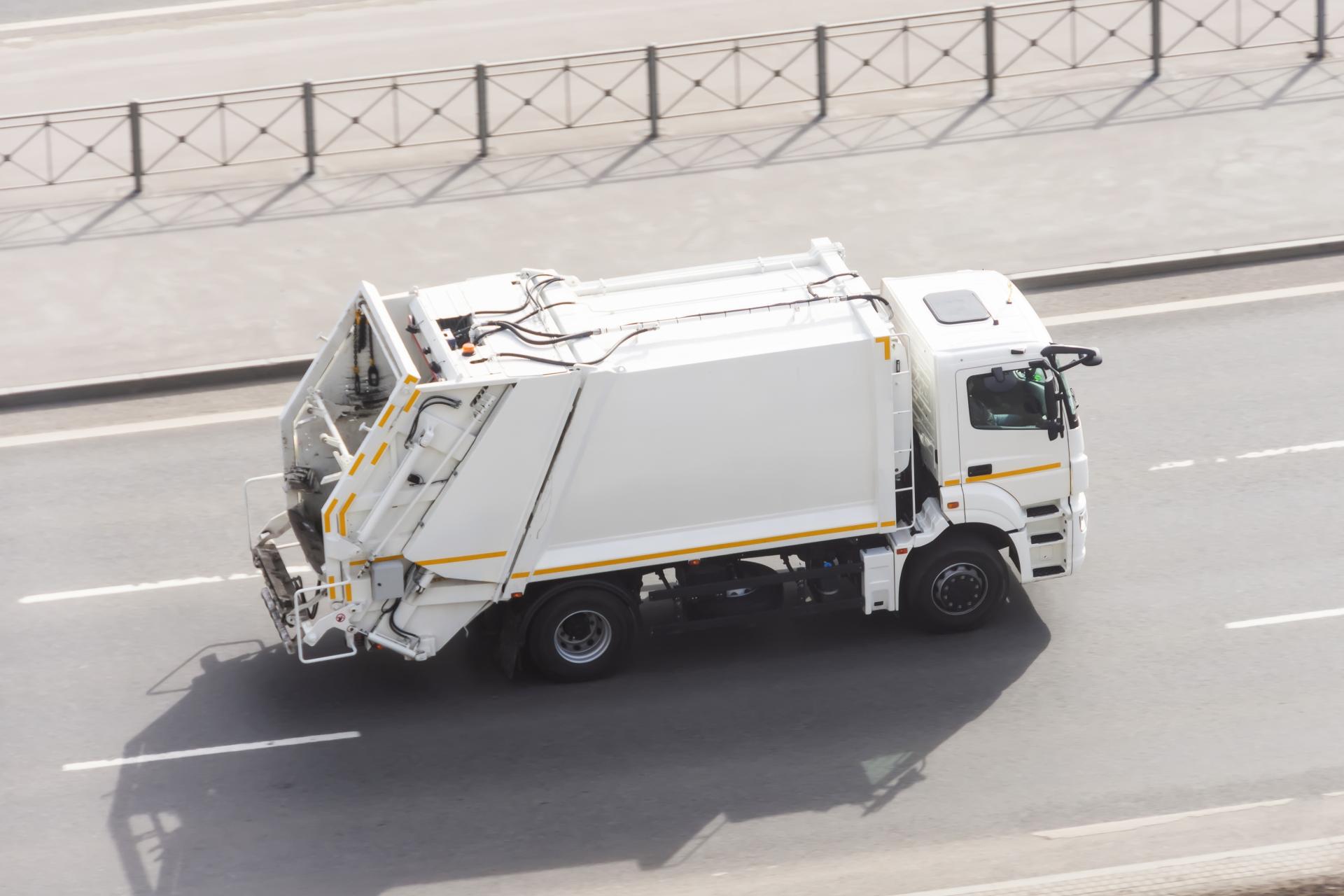 ゴミ収集車の画像